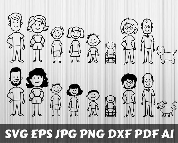 Free Free Stick Figure Family Svg Free 820 SVG PNG EPS DXF File