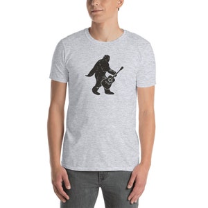 Bigfoot & bluegrass T-shirt/bluegrass muziek-gitaar, banjo, viool/Appalachia bluegrass muzikant Gift (unisex)-verontrust