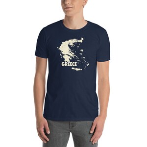 Karte von Griechenland - Mythologie & Geschichte des antiken Griechenland T-Shirt (Unisex)