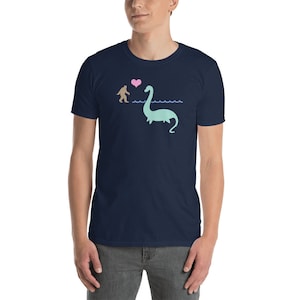 Loch Ness Monster T-Shirt (Unisex) / Scotland Nessie Shirt - &quot;Bigfoot Love&quot;