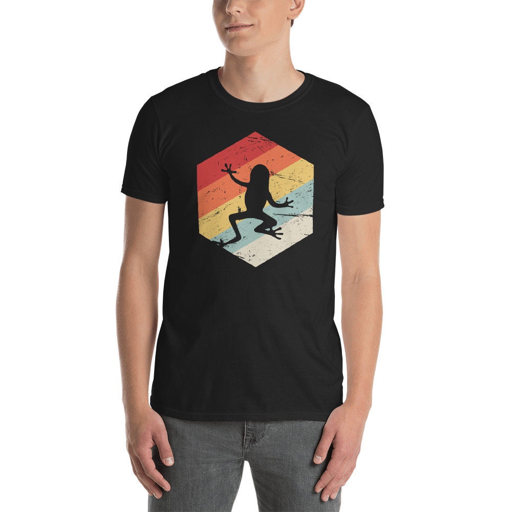 Retro Pet Frog T-shirt / Green Tree 