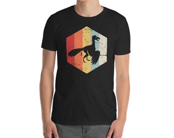 Dinosaur Archaeopteryx T-Shirt (Unisex) / Retro Prehistoric Dino Tee Shirt Gift Idea