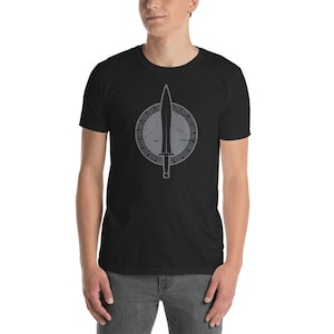 The Iliad T-Shirt (Unisex) / Ancient Greek Mythology Gift / Homer Of Greece - Sword & Shield