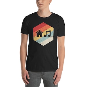 Vintage Retro House Music T-Shirt (Unisex)