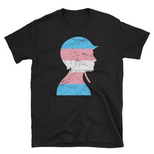 Transgender Pride T-Shirt / Trans Pride, Trans Troops, Transgender Flag Tee Shirt Gift (Unisex) - Distressed