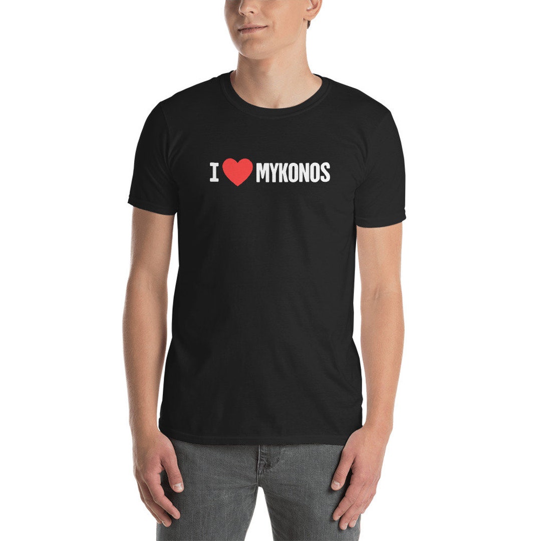 I Love Mykonos Greek Island of Mykonos T-shirt unisex - Etsy