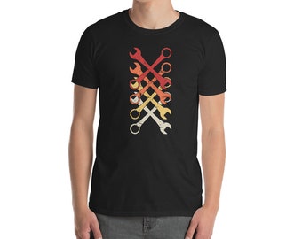 Funny Mechanic T-Shirt (Unisex) - Car Mechanic Gift "Retro Wrenches"