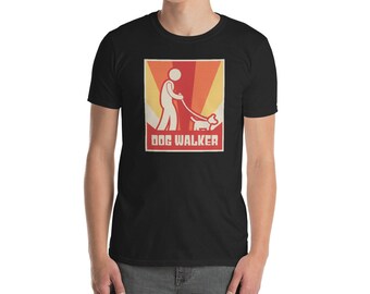 Dog Walker T-Shirt (Unisex) / Cute& Funny Dog Walking Shirt - "Vintage"