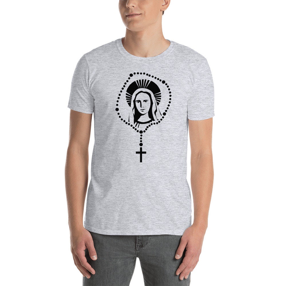 Rosary Virgin Mary T-shirt / Catholic Tee Shirt