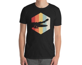 Retro Alligator T-Shirt / Crocodile Tee Shirt / Zookeeper & Crocodile Tours Gift (Unisex)