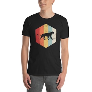 Mountain Lion T-Shirt / Retro Cougar Tee Shirt / Gift For Biologists, Hikers, & Zookeepers (Unisex)