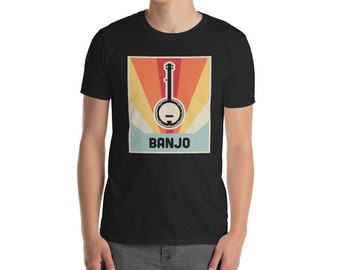 Retro Banjo T-Shirt (Unisex) / Vintage Style Banjo Player Tee Shirt Gift