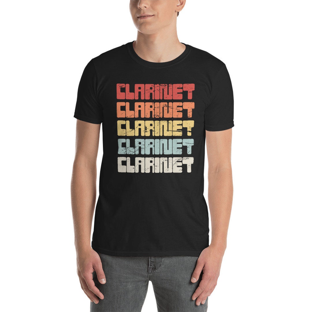 T-Shirt Clarinette Rétro – Cadeau Idéal Pour Clarinettistes & Fans De Musique Classique Ou Jazz