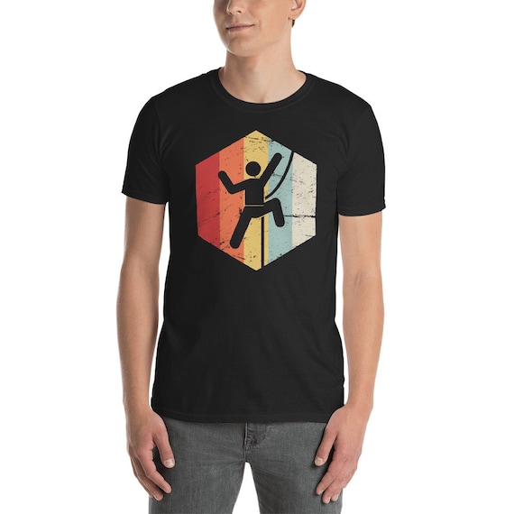 Vintage Style Rock Climbing Retro Bouldering Climber Gift T-Shirt Birthday Gift