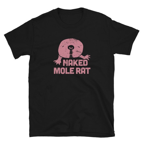 Funny Naked Mole Rat T-Shirt (Unisex) - Distressed