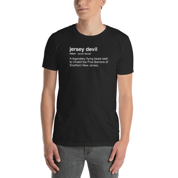 Jersey Devil graphic t-shirt. Printed on a Gildan
