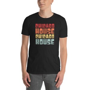 Retro Vintage Chicago House Music T-Shirt (Unisex)