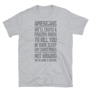 Patriotic American Revolutionary War T-Shirt (Unisex) - &quot;Crossing The Delaware&quot;