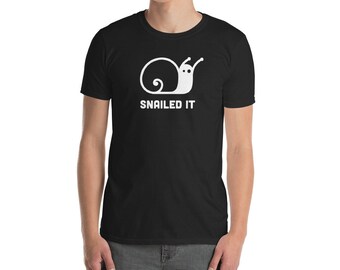 Azuriertem es - lustige und nette Schnecke T-Shirt (Unisex)