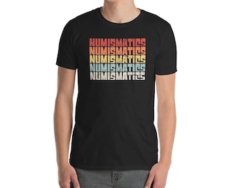 レトロコイン収集Tシャツ（ユニセックス）/ヴィンテージ貨幣収集コインコレクターギフトTシャツ