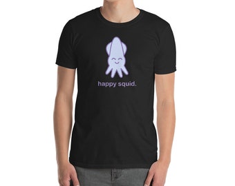 Kawaii T-Shirt (Unisex) - Happy Squid Shirt