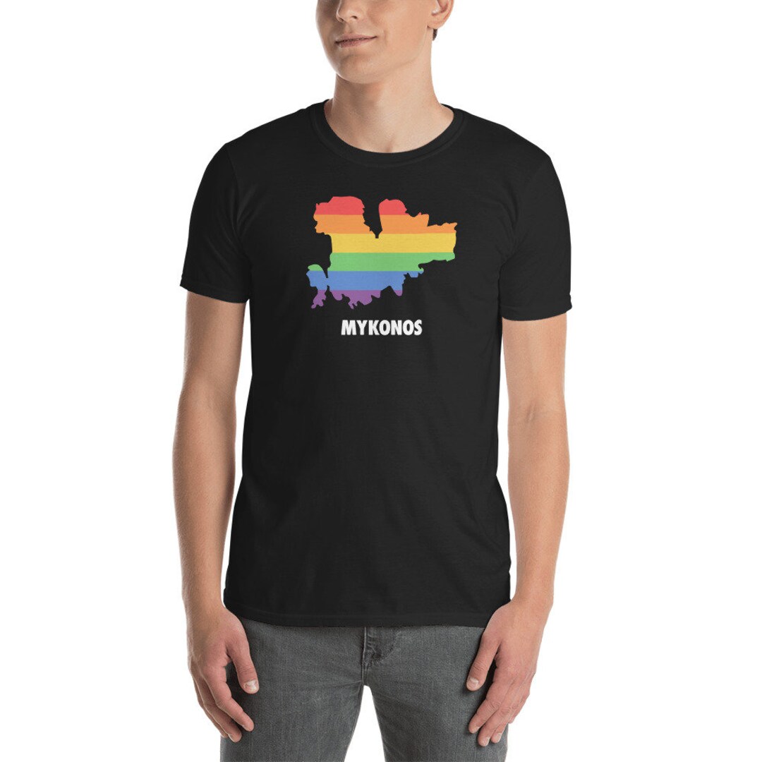 LGBT Pride Greek Island of Mykonos Tshirt unisex Etsy