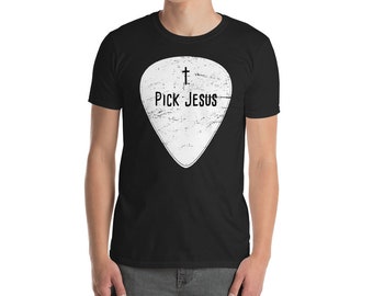 Gitarre Pick - lustige Christian Musiker T-Shirt