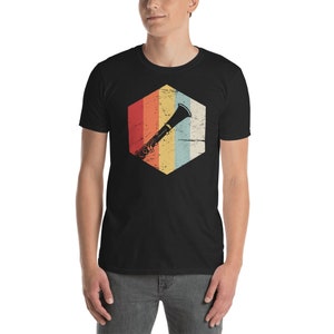 Retro Vintage Marching Band Clarinet T-Shirt (Unisex)