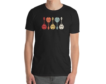 Bluegrass T-Shirt/Retro Bluegrass musique-guitare, banjo, violon/Appalachia Bluegrass musicien cadeau (unisexe)