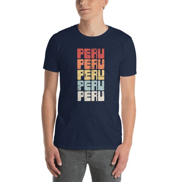 Peru T-Shirt (Unisex) / Peruvian Tee Shirt Gift For Immigrants & Vacation - Retro Vintage