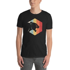 Retro Panther T-Shirt (Unisex) - Cougar, Leopard, & Mountain Lion Tee Shirt Gift