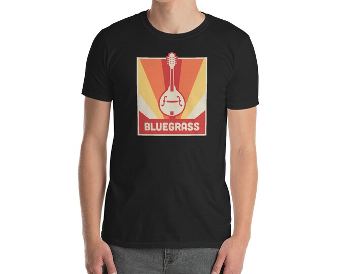 Bluegrass T-Shirt / Bluegrass Music - Guitar, Banjo, Fiddle / Appalachia Bluegrass Musician Gift (Unisex)