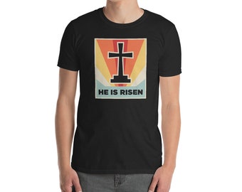 He Is Risen - Camiseta Luterana Vintage Retro (Unisex)