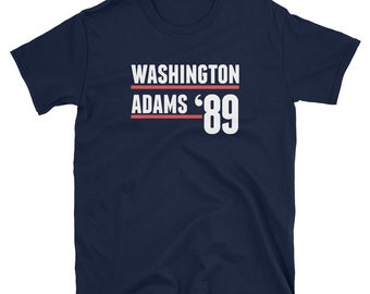Patriotic American Revolutionary War T-Shirt (Unisex) - "Washington & Adams"