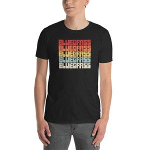 Distressed Bluegrass T-Shirt / Bluegrass Music - Guitar, Banjo, Fiddle / Appalachia Bluegrass Musician Gift (Unisex)