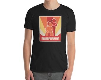 Vintage stijl CHIROPRACTIC/chiropractor T-shirt (unisex)