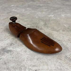 Vintage Florsheim Shoe Last, Antique Wooden Card Holder, Shoe Store Decor