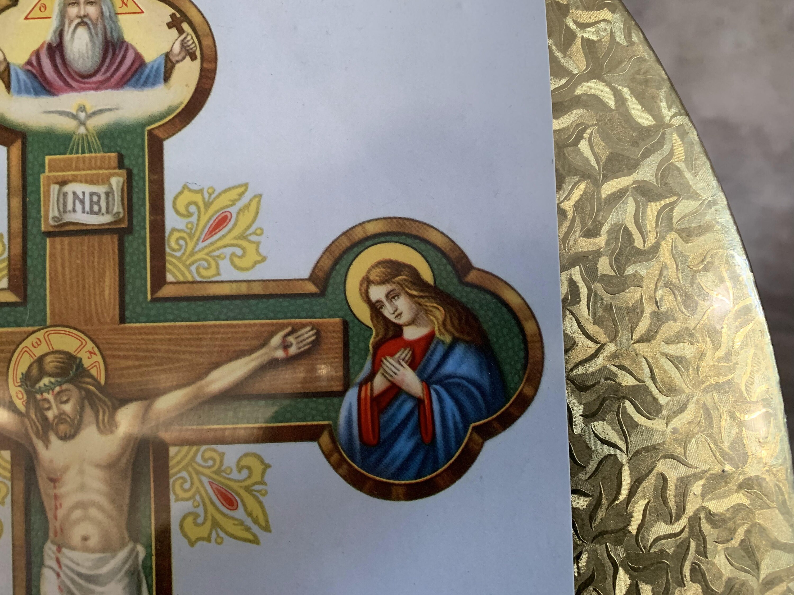 ヴィンテージの磔刑リトグラフ版：宗教的なキリスト教美術 - Etsy 日本