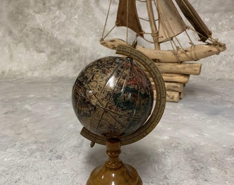 Vintage world globe Terrestrial Globe Desk globe office globe office decor.