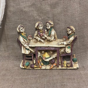 Vintage Wall Sculpture Plaster Wall Decor Plaster Sculpture Wall Hanging.
