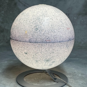 Der Mond Leuchtkugel National Geographic Mond Atmosphäre Neue Welt Edelstahl Basis Büro Dekor.