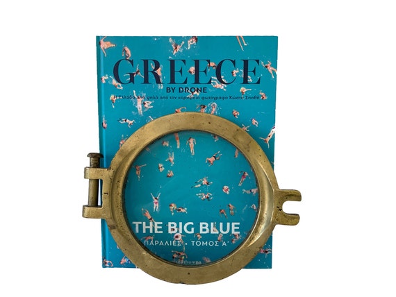 Vintage Bronze Boat Porthole Window: Nautical Maritime Decor (8.7'')