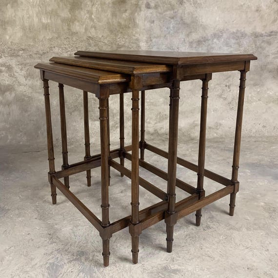 ネストテーブル　ビンテージ　アンティーク　コーヒーテーブル　サイドテーブル バージェスファニチャー ネストテーブル ヴィンテージ サイドテーブル