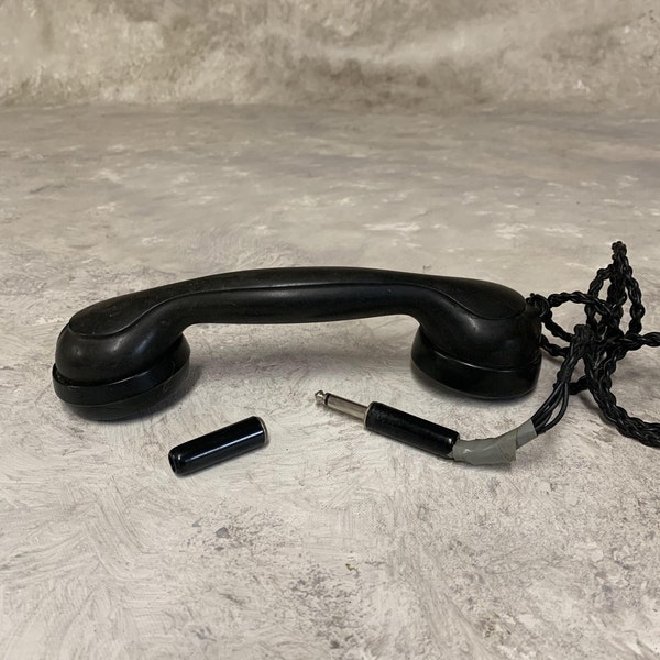 Sound Powered Telephone Handset Retro Phone Landline Phone Vintage Telephone.