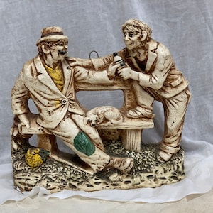 Vintage Wand Skulptur Gips Wand Dekor Gips Skulptur Wandbehang.