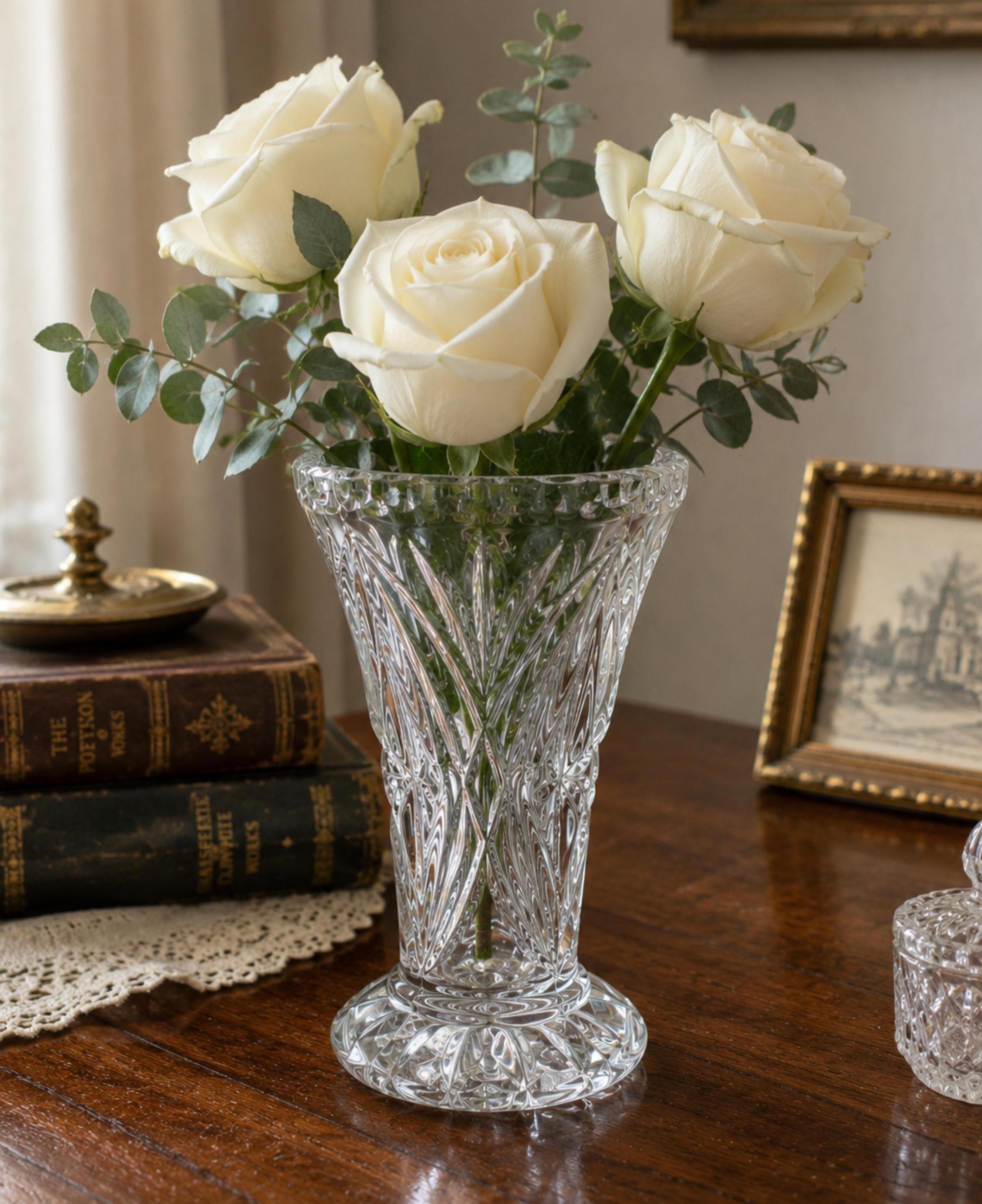 Kristall große vase