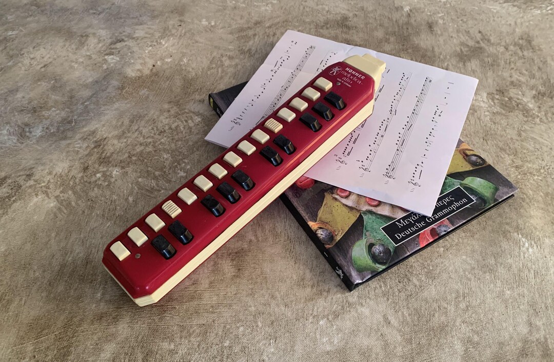 Hohner Alto Vintage HOHNER Melodica Vintage Flute Red Etsy