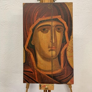 Virgin Mary Icon Madonna Greek icon Russian Icon Christian Orthodox Icon Panagia Ikona Religious Decor, Theotokos