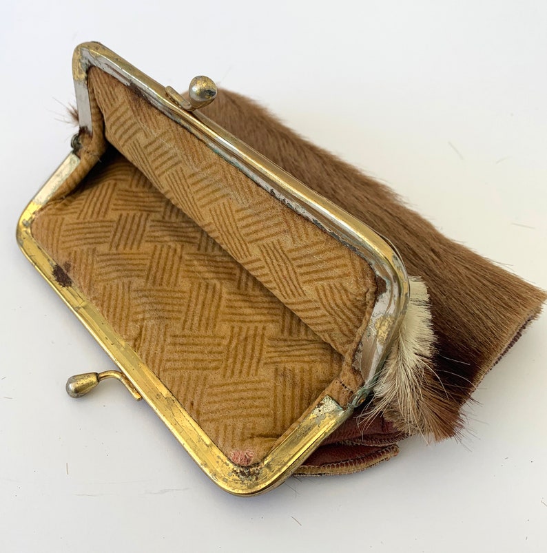 Vintage Furry Wallet Womens Wallet Personalized Wallet Etsy