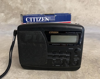 Citizen X 198 Portable Radio, 4 Band PLL Receiver With LCD